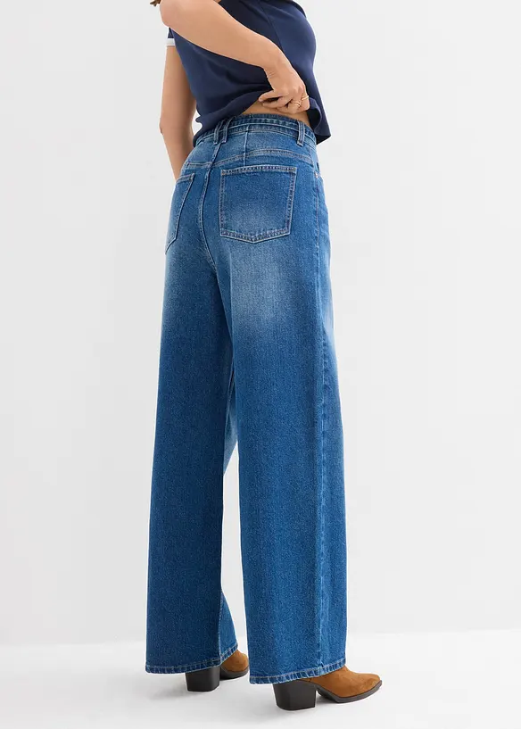 Jean large taille haute, bonprix