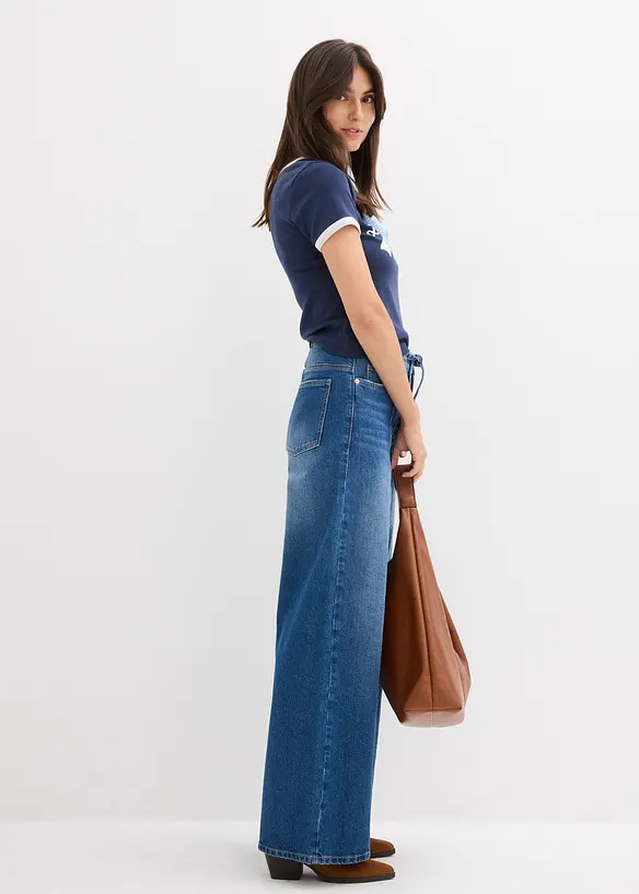 Jean large taille haute, bonprix