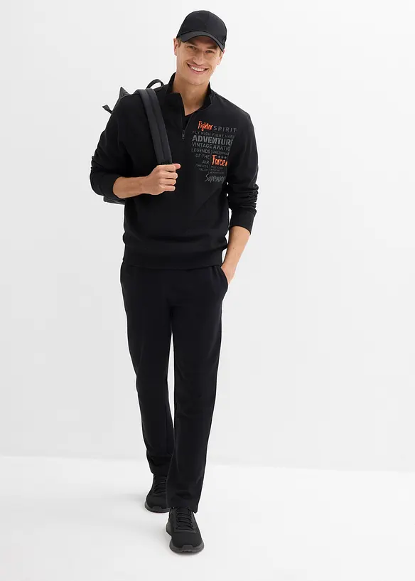 Troyer-Sweatshirt aus reiner Bio-Baumwolle, bonprix