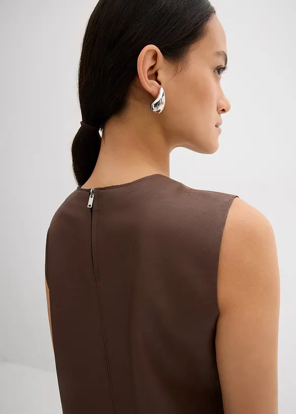 Lederimitat-Kleid, bonprix