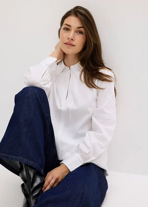 Oversize-Bluse mit Volumenärmel, bonprix