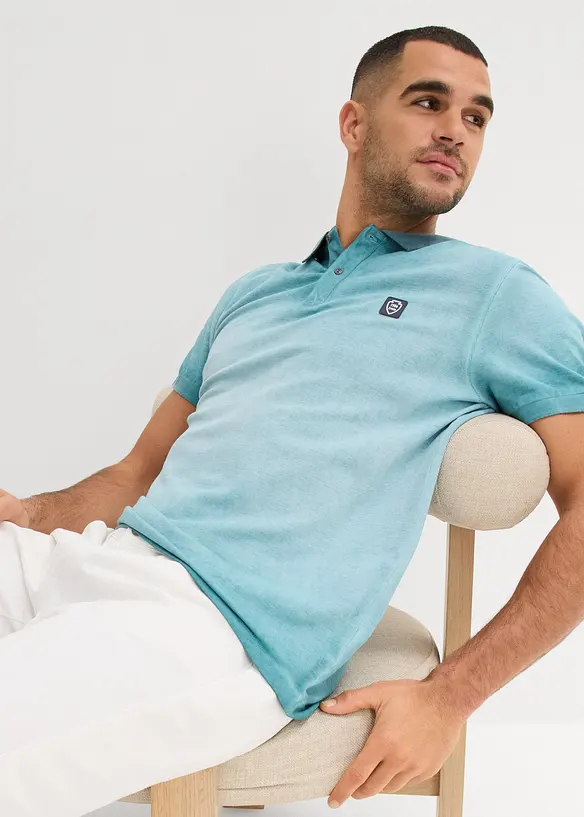 Piqué-Poloshirt in gewaschener Optik, bonprix