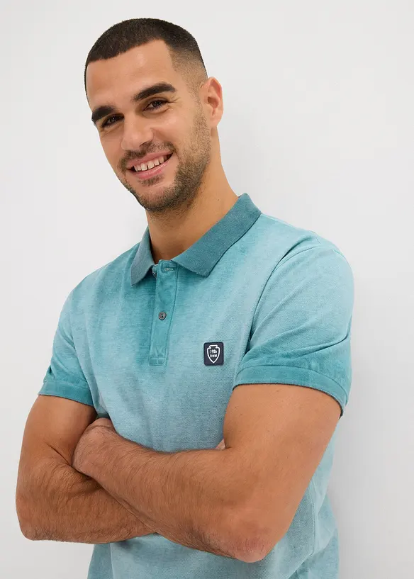 Piqué-Poloshirt in gewaschener Optik, bonprix