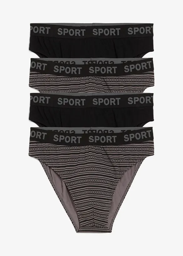 Lot de 4 slips, bonprix
