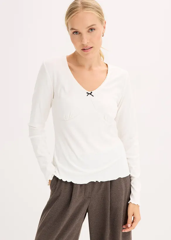 T-shirt côtelé, bonprix