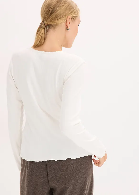 T-shirt côtelé, bonprix