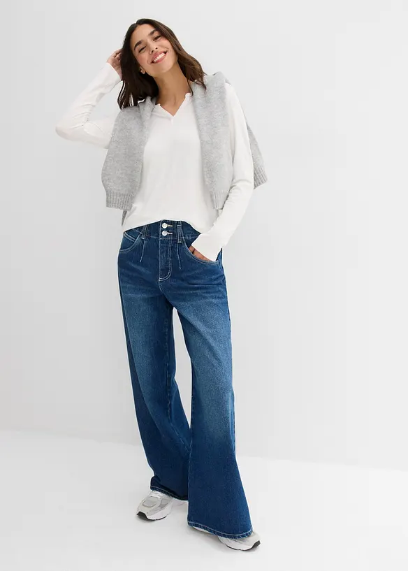 Langarmshirt aus softem Viskose Mix, bonprix
