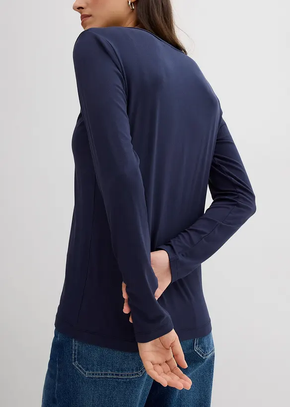 Langarmshirt aus softem Viskose Mix, bonprix