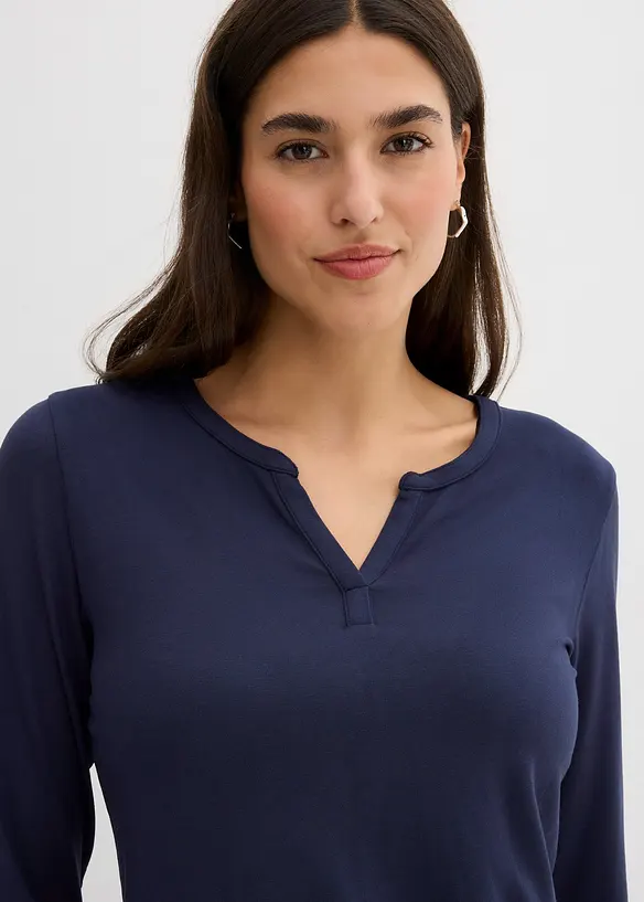 Langarmshirt aus softem Viskose Mix, bonprix