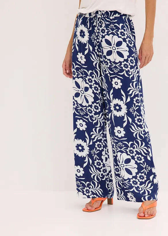 Marlenehose aus fließender Viskose, bonprix