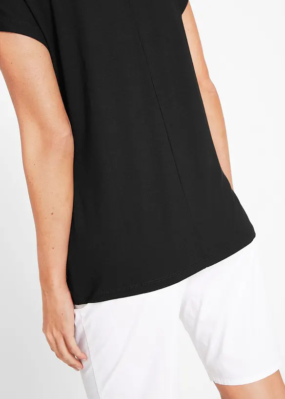 T-shirt imprimé avec teneur en viscose, bonprix