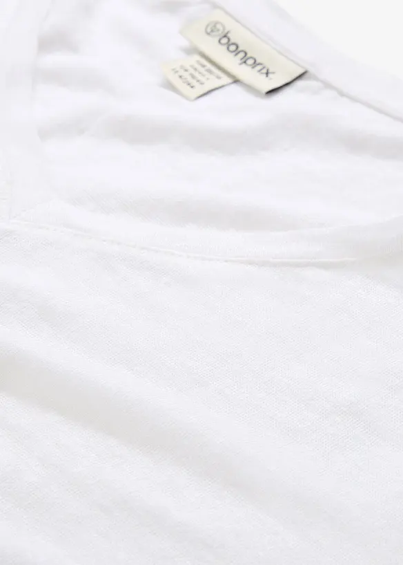 T-shirt en lin, bonprix