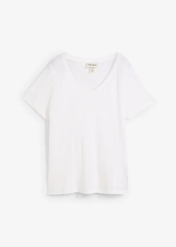 T-shirt en lin, bonprix