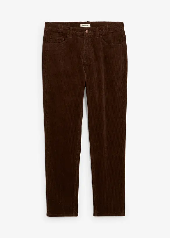Pantalon en velours côtelé extensible et confortable, Slim, bonprix