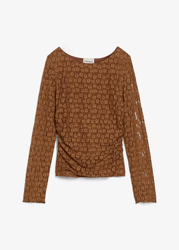 Langarmshirt aus Spitze, bonprix