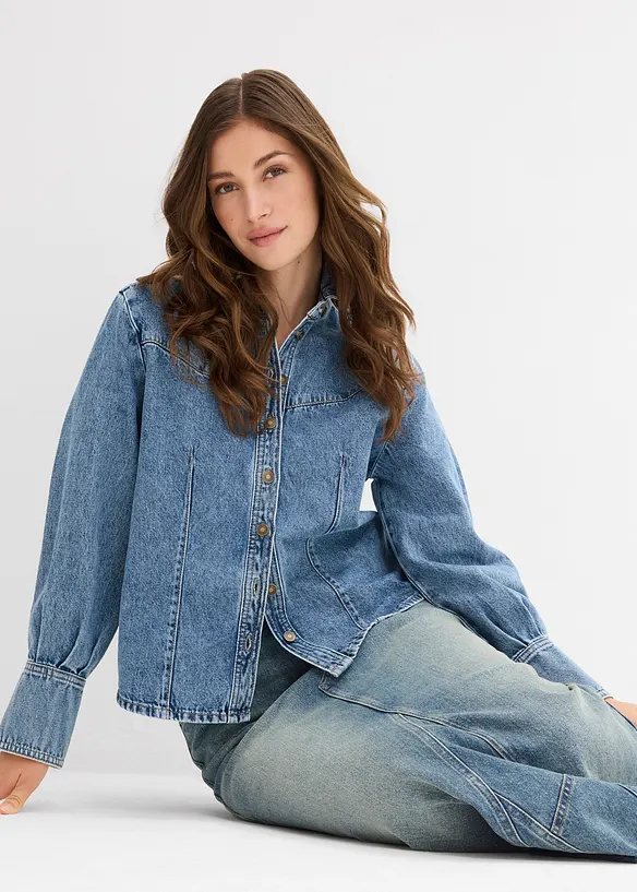 Jeansrock, Mid Waist, Maxi Length, bonprix