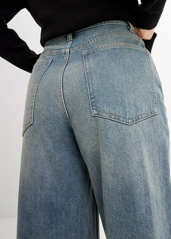 Wide-Leg-Jeans High Waist, bonprix