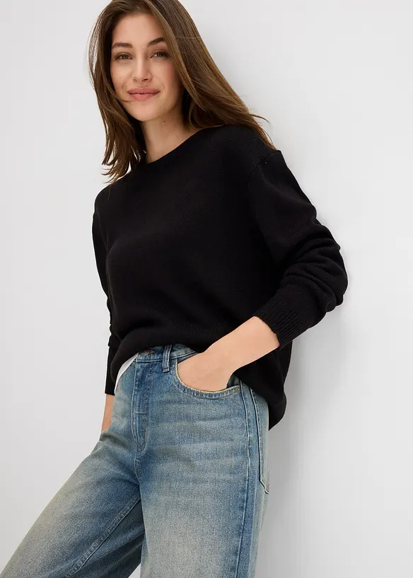 Wide-Leg-Jeans High Waist, bonprix