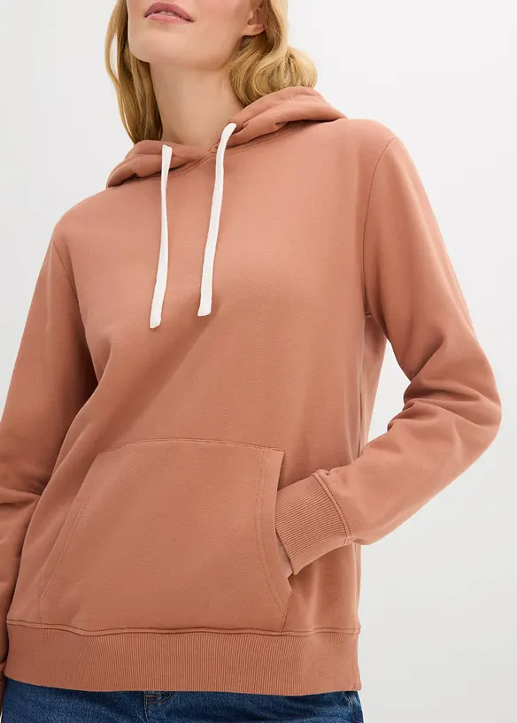 Sweat-shirt à capuche avec détails contrastants, bonprix