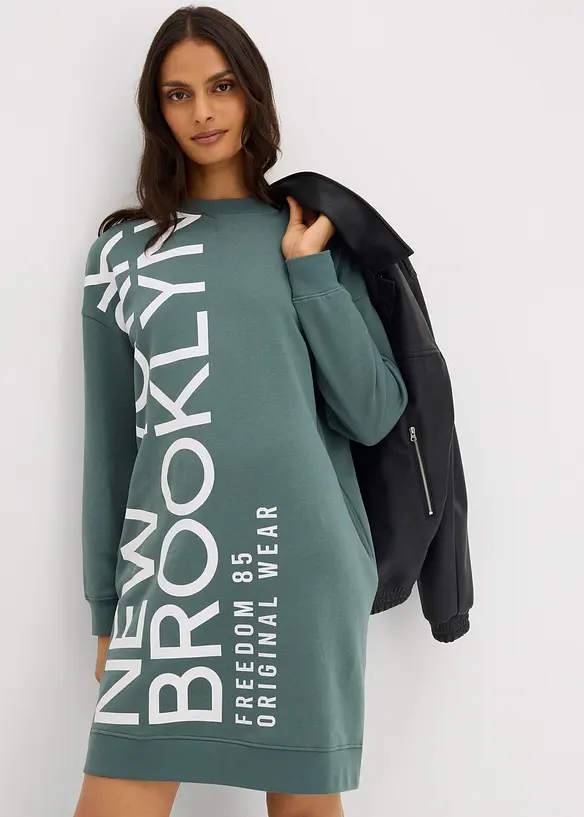 Robe oversize en molleton doux, bonprix
