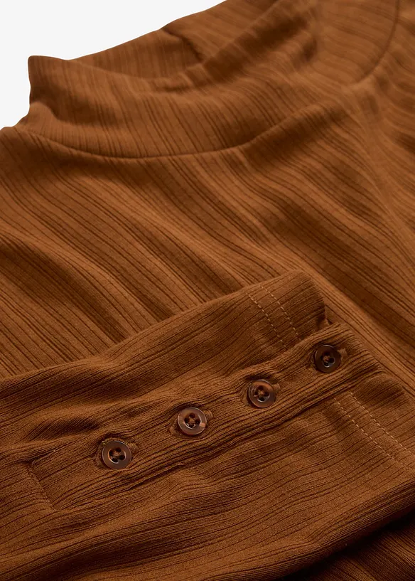 Geripptes Langarmshirt, bonprix
