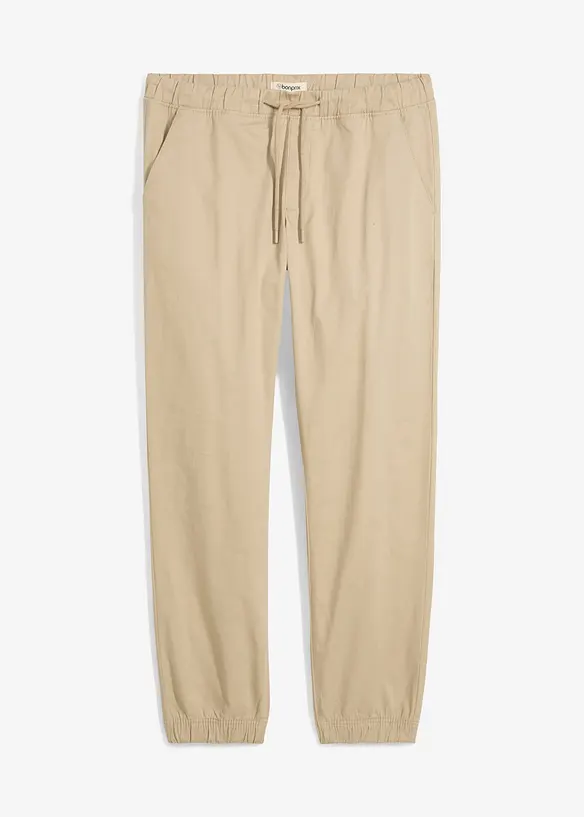 Pantalon chino jogger loose, droit, bonprix
