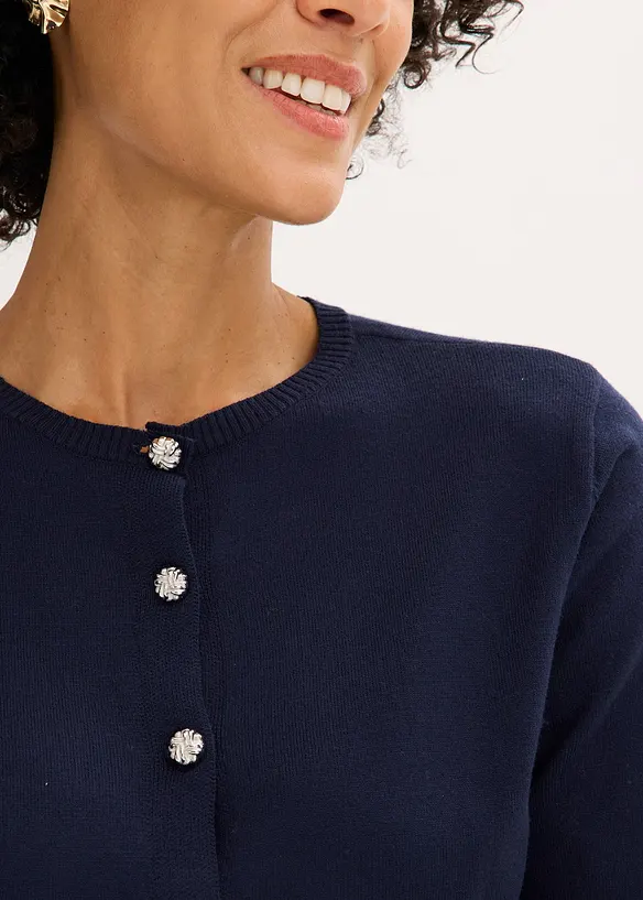 Feinstrickjacke aus feinem Viskose-Mix, bonprix