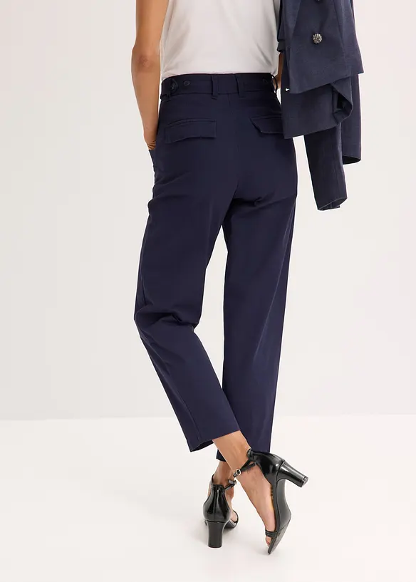 Satinhose mit Tapered Fit, bonprix