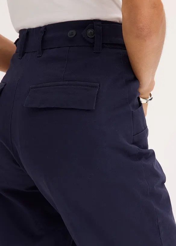 Satinhose mit Tapered Fit, bonprix