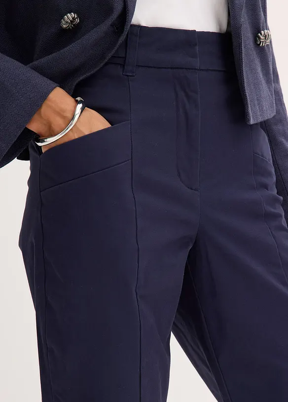 Satinhose mit Tapered Fit, bonprix