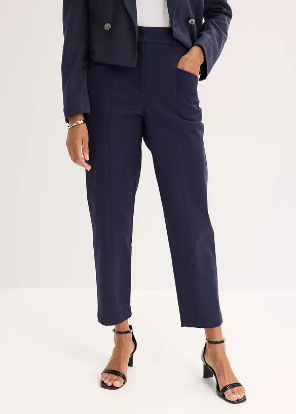 Satinhose mit Tapered Fit, bonprix