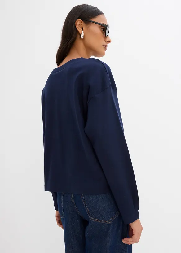 T-shirt manches longues 100% coton, bonprix