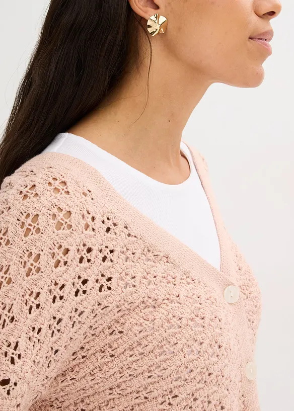 Ajour-Strickjacke, bonprix