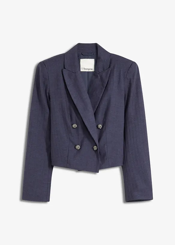 Kurzblazer mit markanten Schultern, bonprix