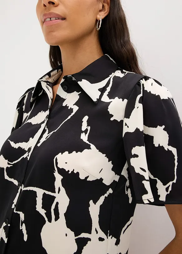 Bluse aus fließendem Satin, bonprix