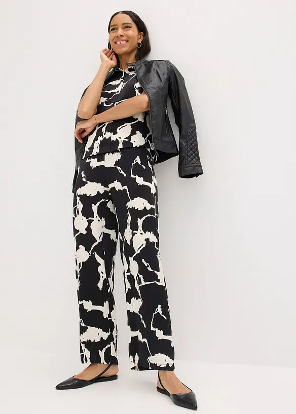 Palazzo-Hose aus fließendem Satin, bonprix