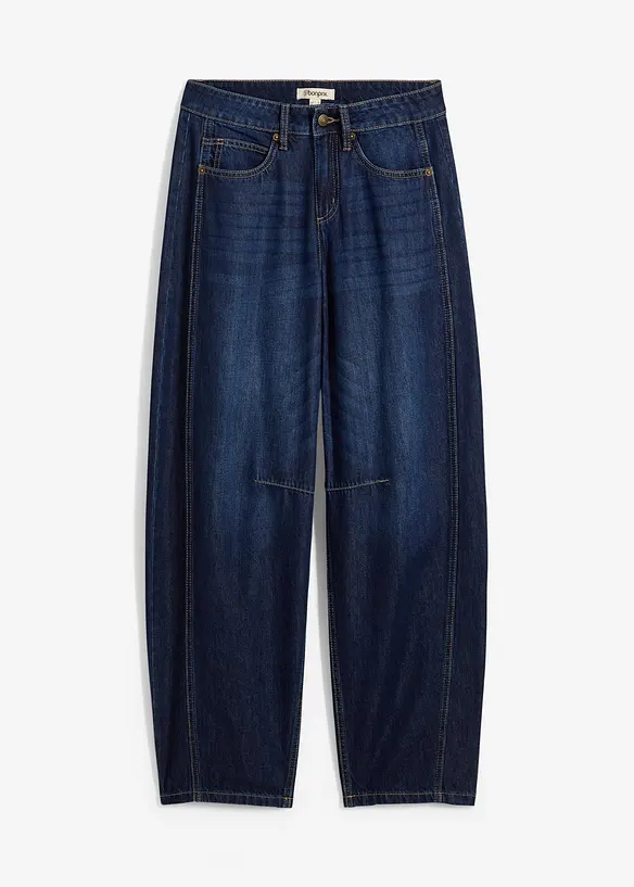 Jean balloon taille mi-haute, super doux, bonprix