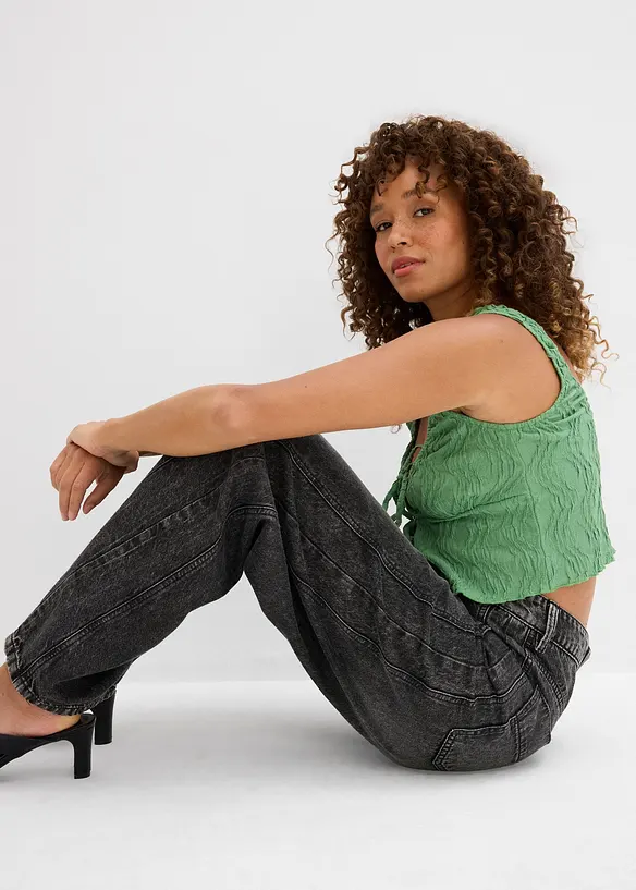 Balloon-Jeans Mid Waist, Super Soft, bonprix