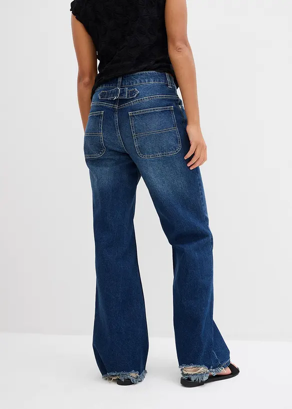 Jean droit, taille mi-haute, bonprix