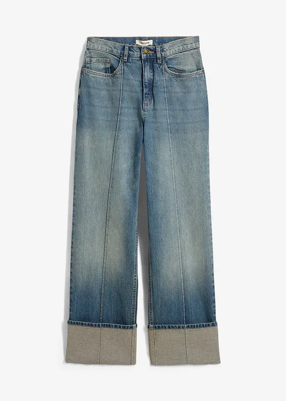 Jean droit, taille haute, bonprix