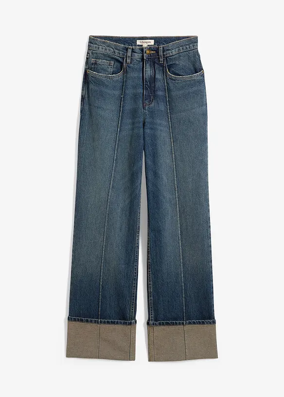 Jean droit, taille haute, bonprix