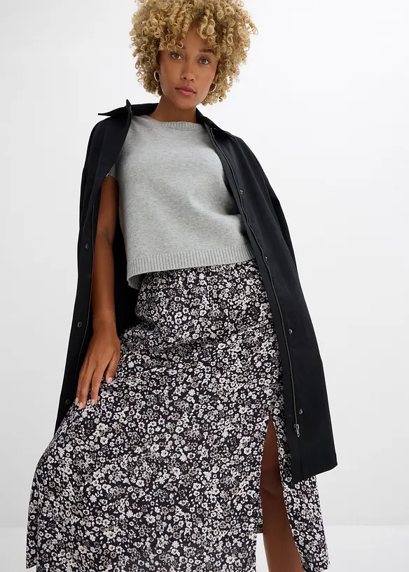 Jupe midi en viscose, bonprix
