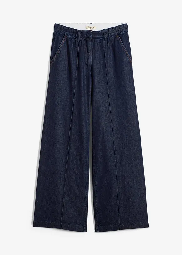 Jean large taille haute, super doux, bonprix