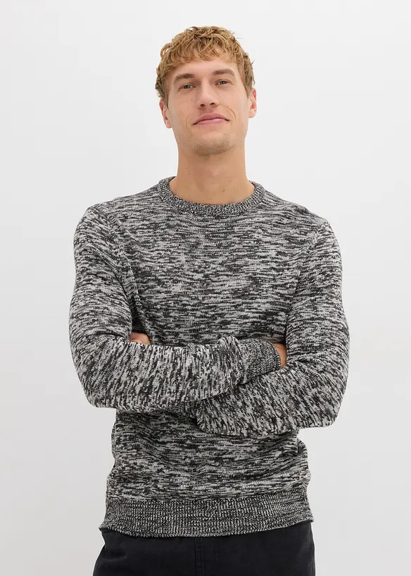 Grobstrick-Pullover mit Baumwolle, bonprix