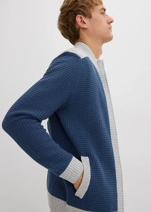 Grobstrickjacke mit Stehkragen, bonprix