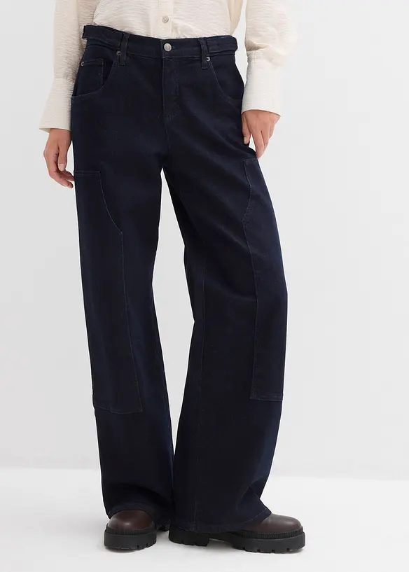 Jean large taille mi-haute, bonprix
