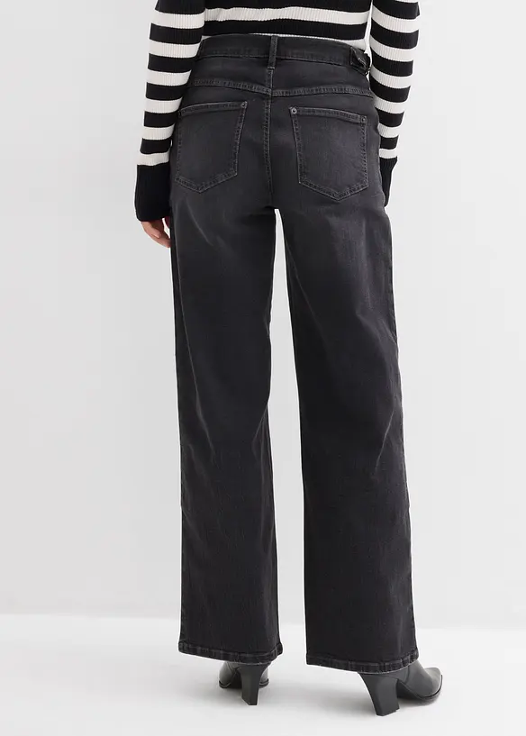 Jean large taille mi-haute, bonprix