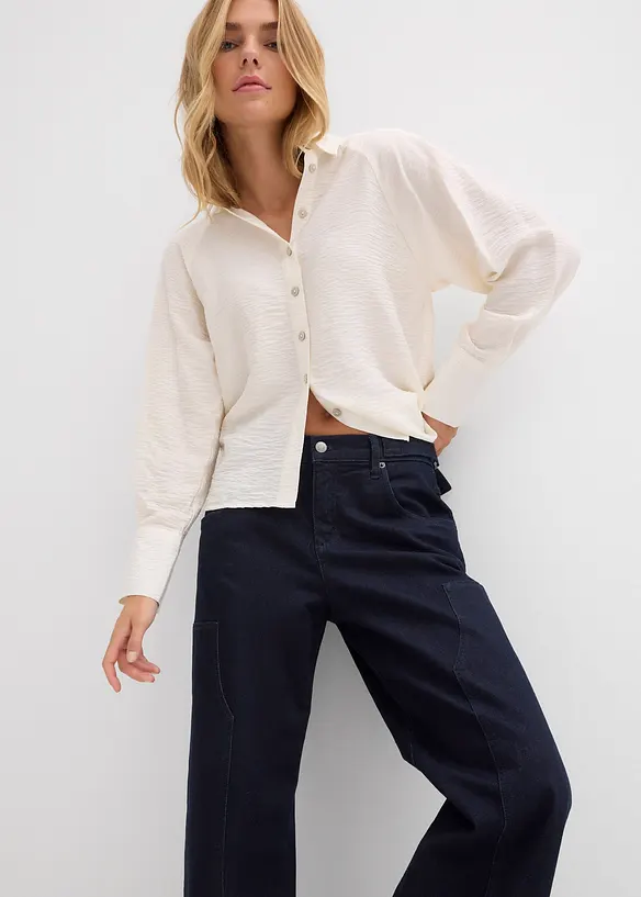 Jean large taille mi-haute, bonprix