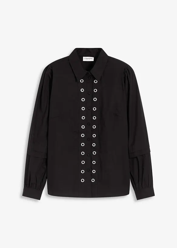 Blouse à détails rivets, bonprix