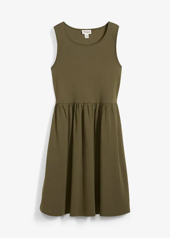 Shirtkleid mit Taschen aus reiner Baumwolle, bonprix